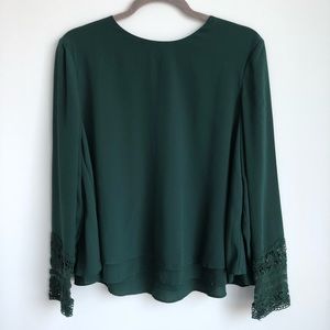 ZARA Fluttery Blouse with Lace Details